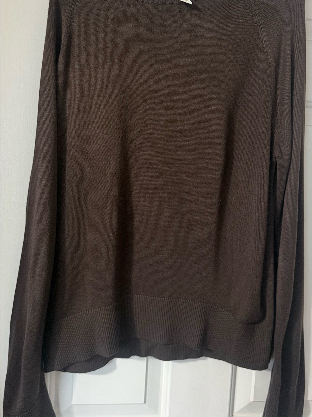 H&M Womens Dark Brown Crewneck Sweater